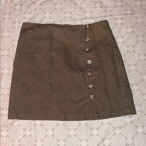 Forever 21 mini olive skirt